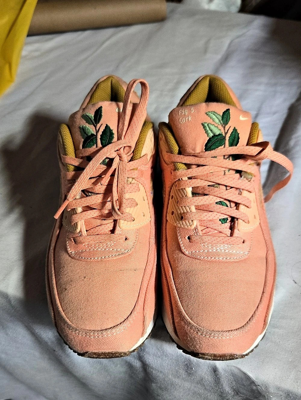 Nike Air Max 90 SE Cork 'Coconut Milk' Pink & Green Sneakers